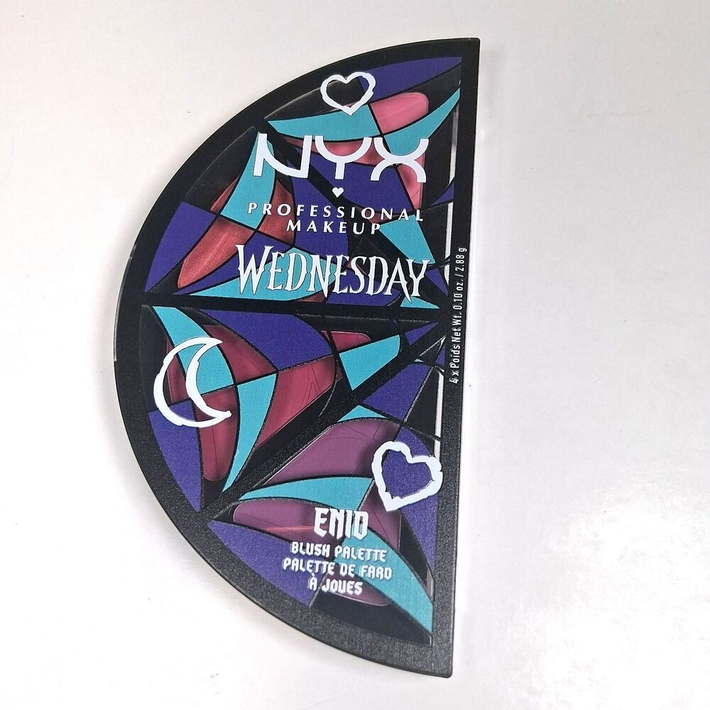 NYX Wednesday Stained Glass Cheek Blush Palette Limited Edition Wednesday Addams